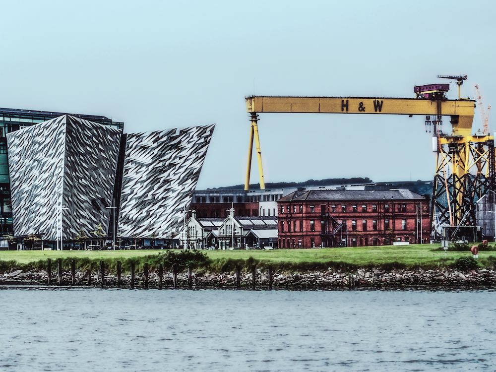 a picture of titanic belfast